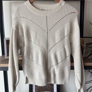 Marine Layer Cream Knit Sweater